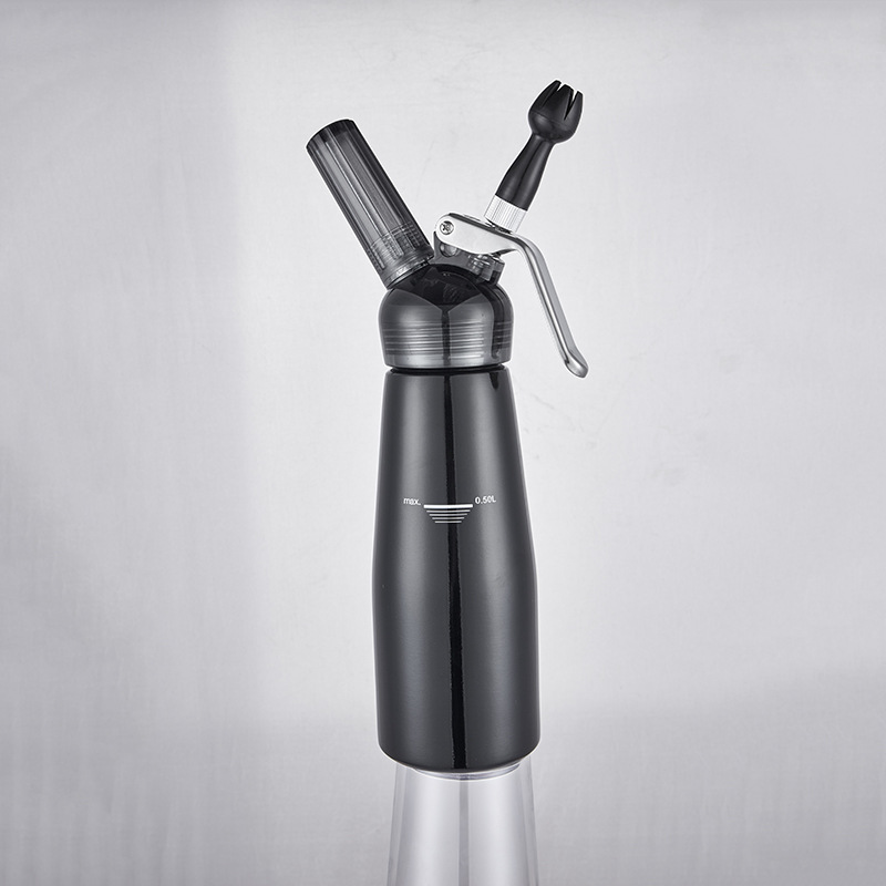 500ML水晶透明奶油枪奶油发泡器打奶器奶油喷枪蛋糕咖啡裱花枪瓶
