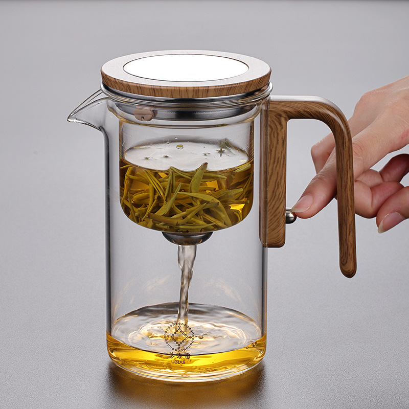 泡茶壶茶水分离飘逸杯全玻璃耐热过滤冲茶神器功夫茶具磁吸泡茶杯
