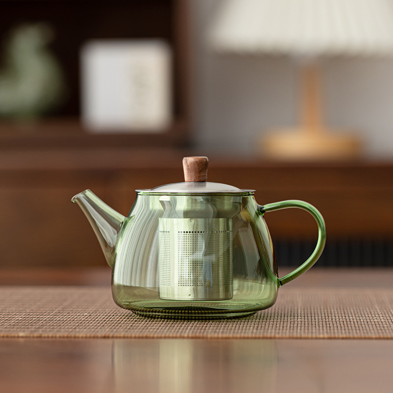 2024年原创设计石瓢壶小号钢漏泡茶壶家用不锈钢茶水分离功夫茶具