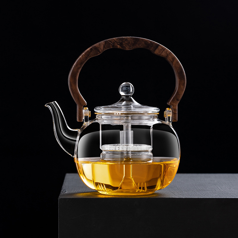 养生壶蒸煮一体耐热玻璃蒸茶壶提梁烧水壶煮茶器日式电陶炉家用壶