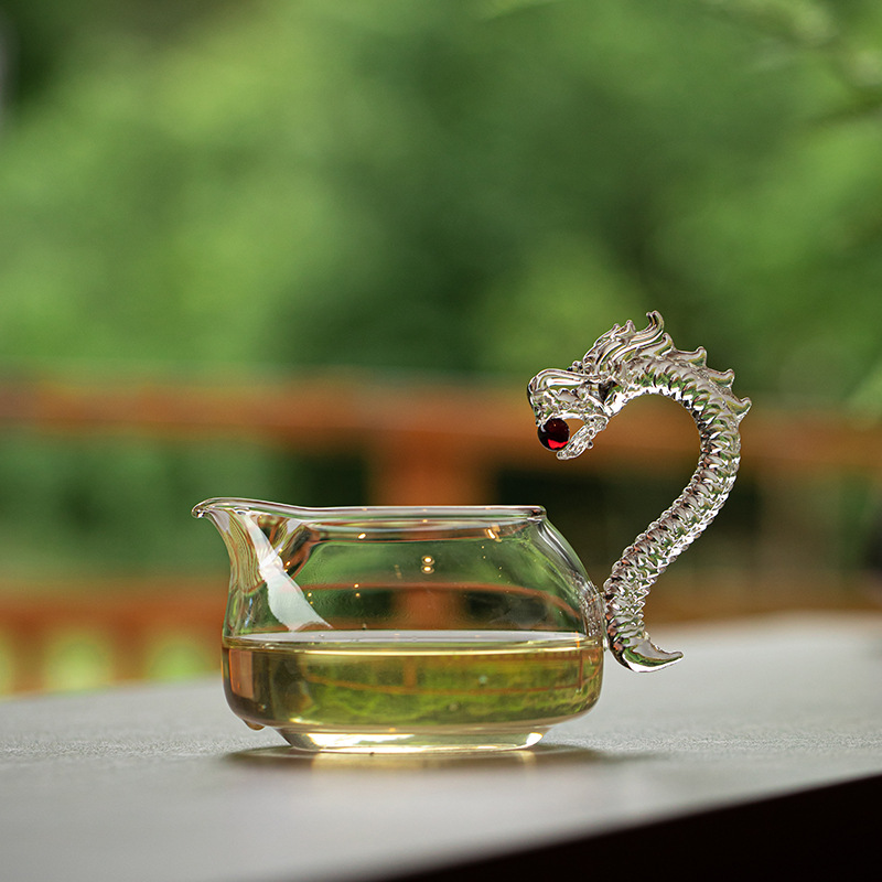 原创设计公道杯赤龙公道杯玻璃高档礼品家用耐高温分茶器茶具礼物