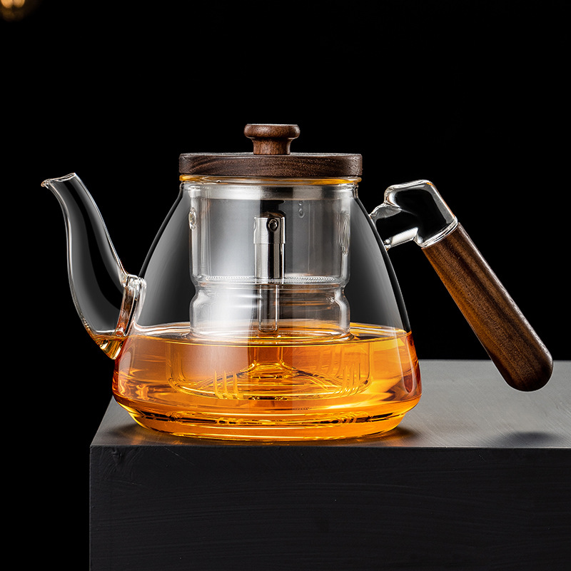加厚玻璃煮茶壶耐高温加厚烧水壶大容量蒸煮茶器家用煮水壶电陶炉